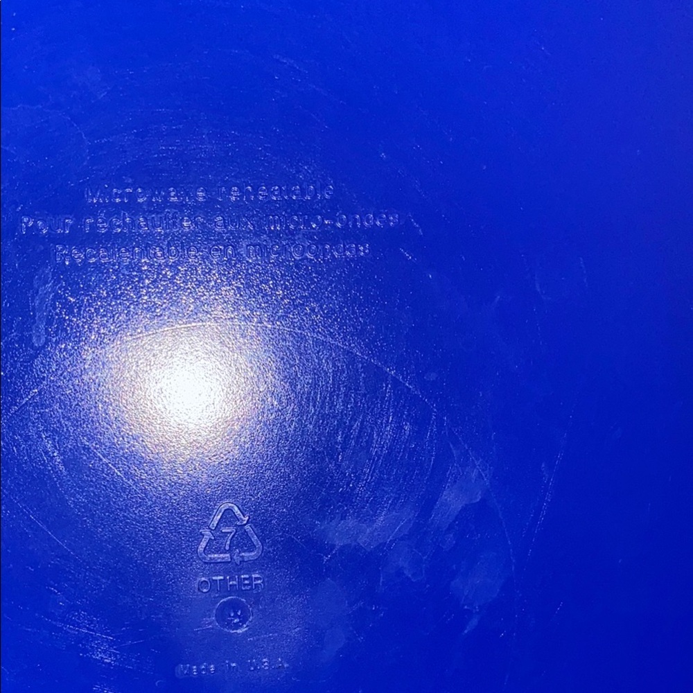 Tupperware blue and white microwave steamer- 3 piece set. - Picture 7 of 9